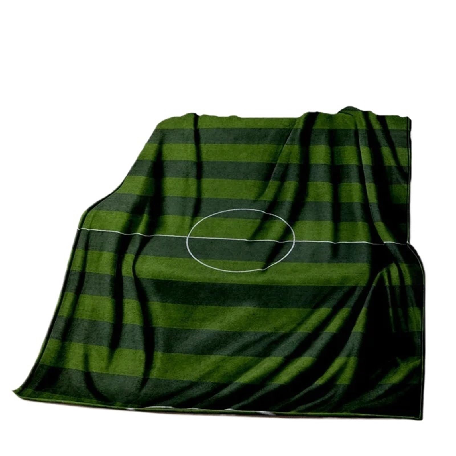 WSQHAO Football Field Soccer Sport Soft Blanket, Throw For Home Bedroom Bed Sofa Travel for Bed Couch(Color1)