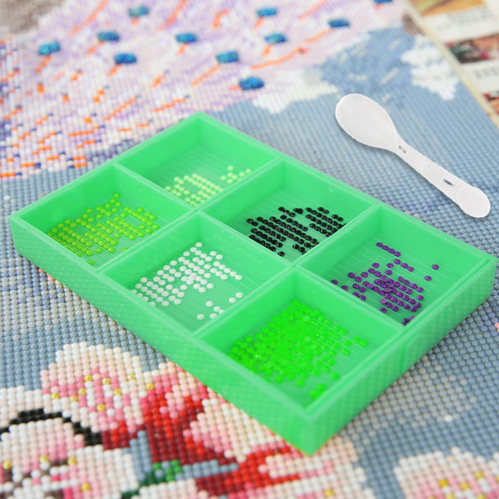 Plateau Silicone Pour Diamant Painting - Organisateur Outils Avec 4 Plaques - Rangement Perles Strass DIY
