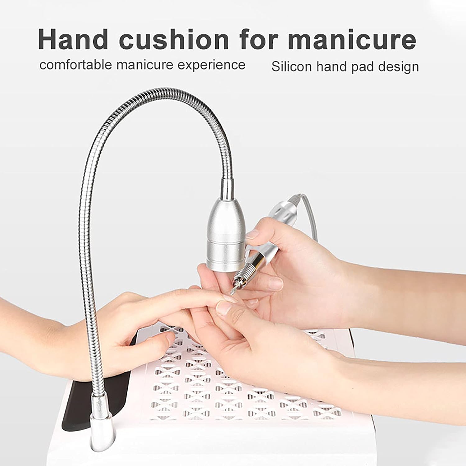 4 in 1 Nail Dust Collector Vacuum Cleaner Nail Drill and Lighting Manicure Machine Extractor Fan for Acrylic Nails