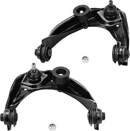 Miniatura 329 de Detroit Axle - Kit de brazos de control de extremo delantero RWD para Dodge Ram 03-06 2500 3500, 2 brazos de control superior con rótula 2 varillas