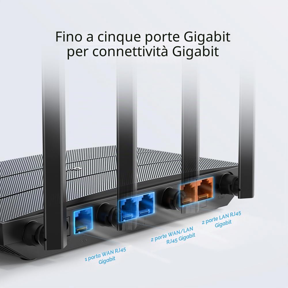 TP-Link Omada ER605W router wireless Ethernet Dual-band (2.4 GHz/5 GHz) Nero