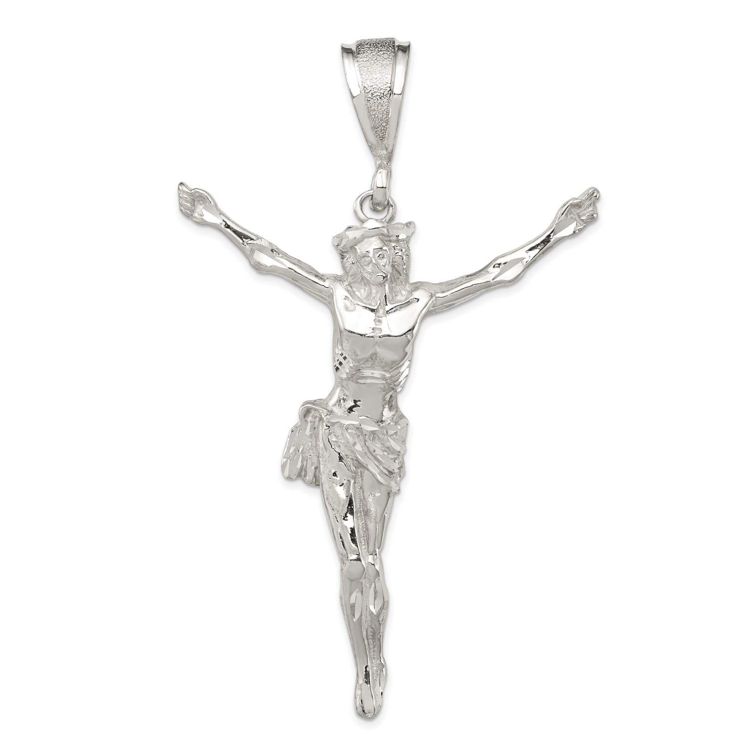 LORO　Ppierce04　silver925 Amazon.com: Sterling Silver Corpus (Crucified Christ