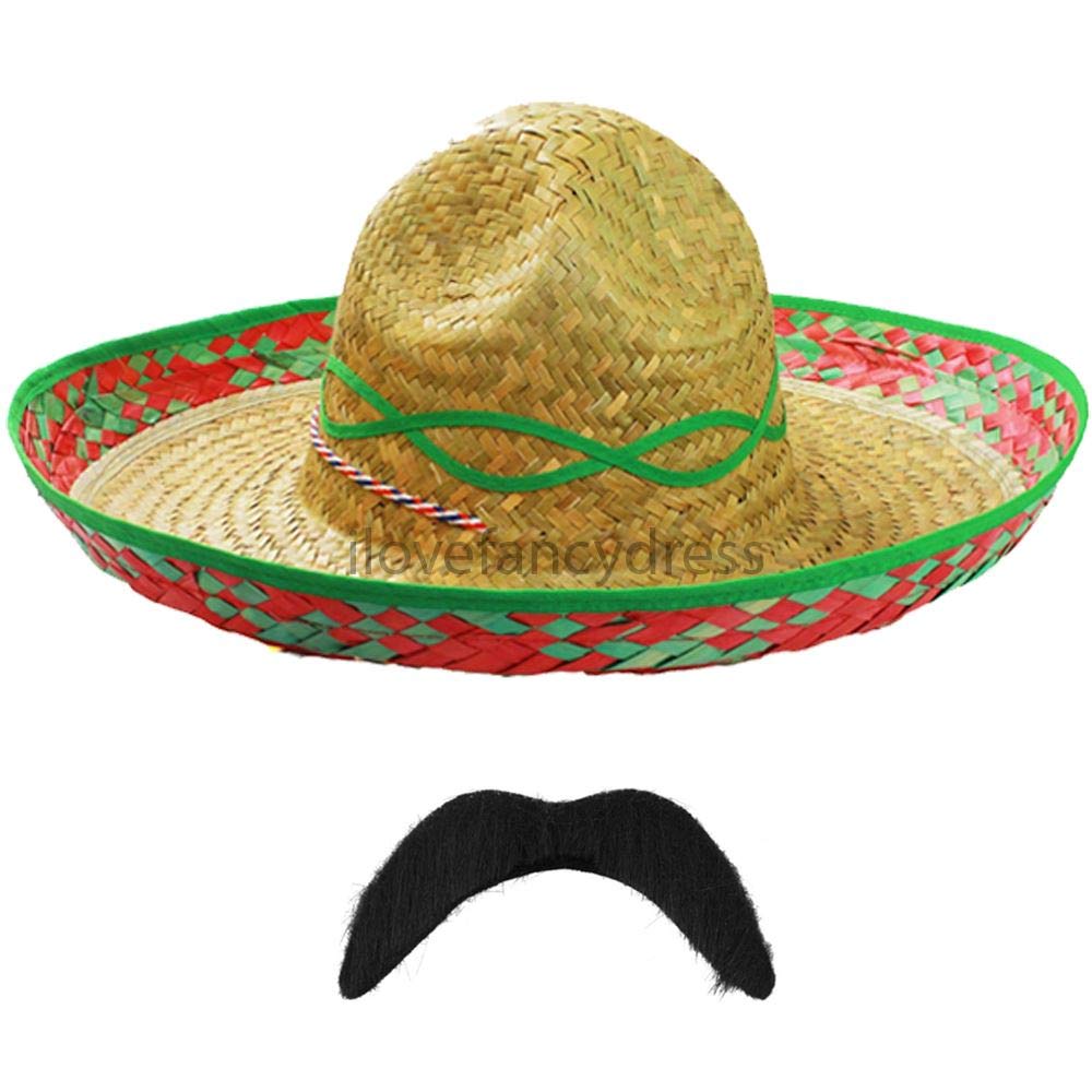 Sombrero mexicano de lujo para mujer, color verde
