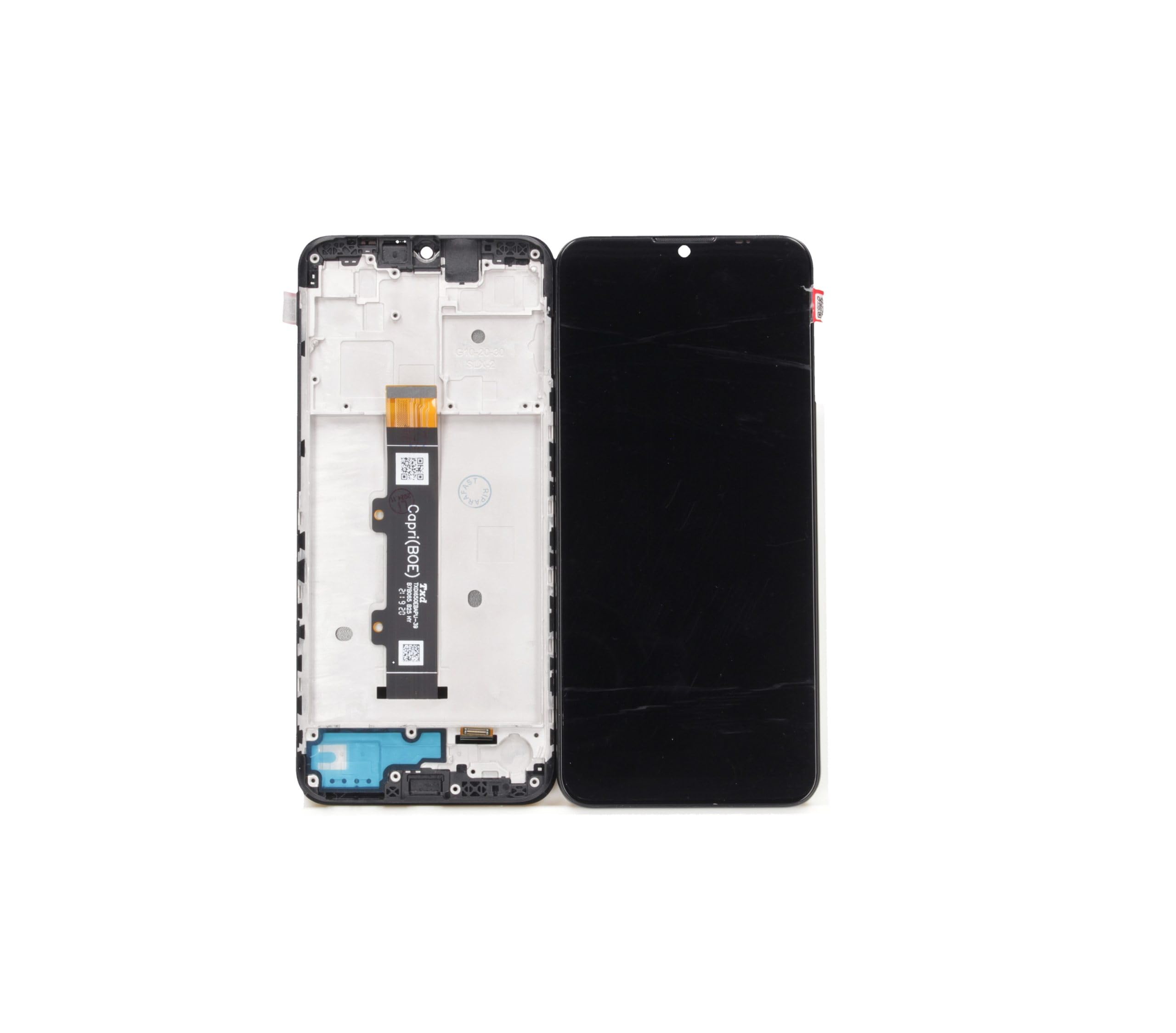 DISPLAY CON FRAME PER MOTOROLA MOTO G20 XT2128 LCD TOUCH SCREEN VETRO NERO