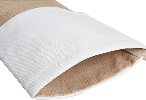 Miniatura 5 de Medias de Navidad de arpillera de 20 pulgadas a granel, medias neutrales de Navidad para colgar en la chimenea, paquete de 3