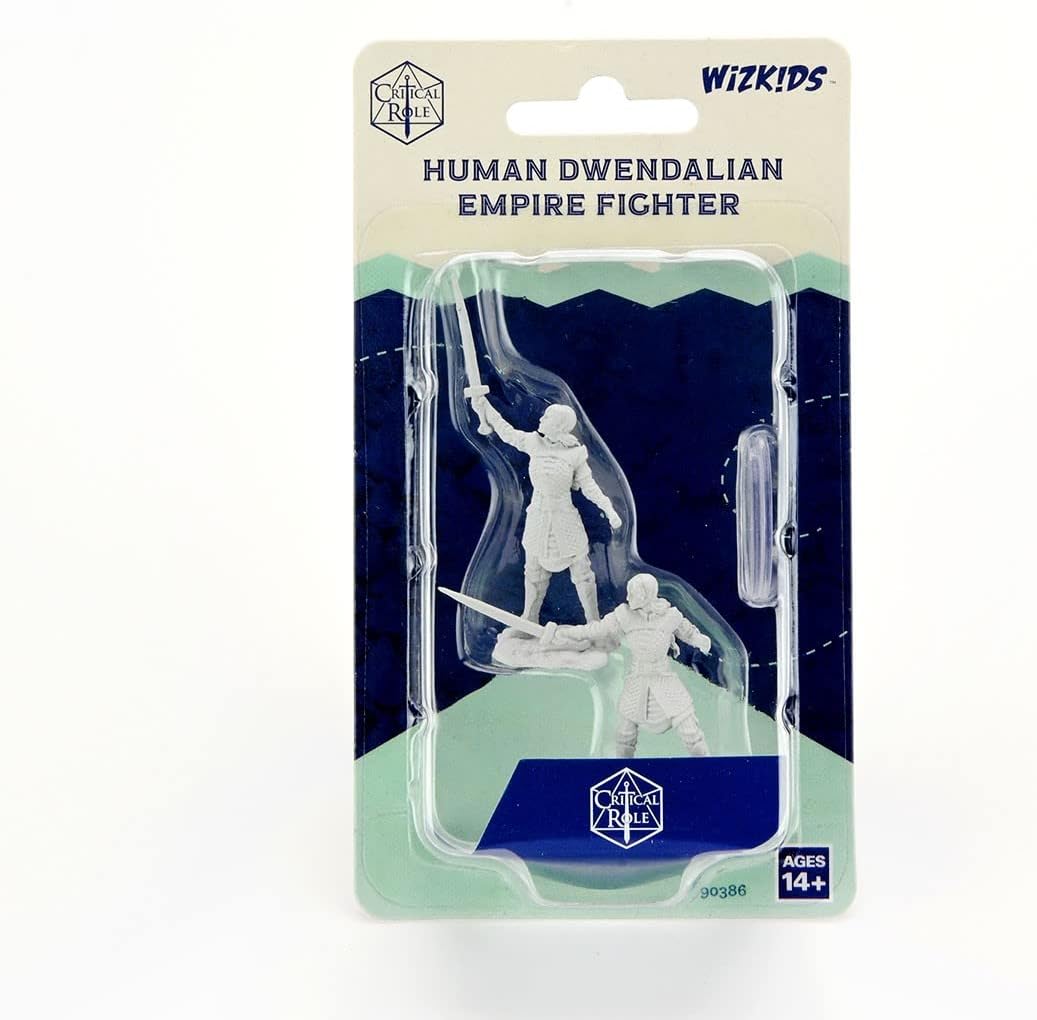 Critical Role Unpainted Miniatures: Human Dwendalian Empire Fighter Female