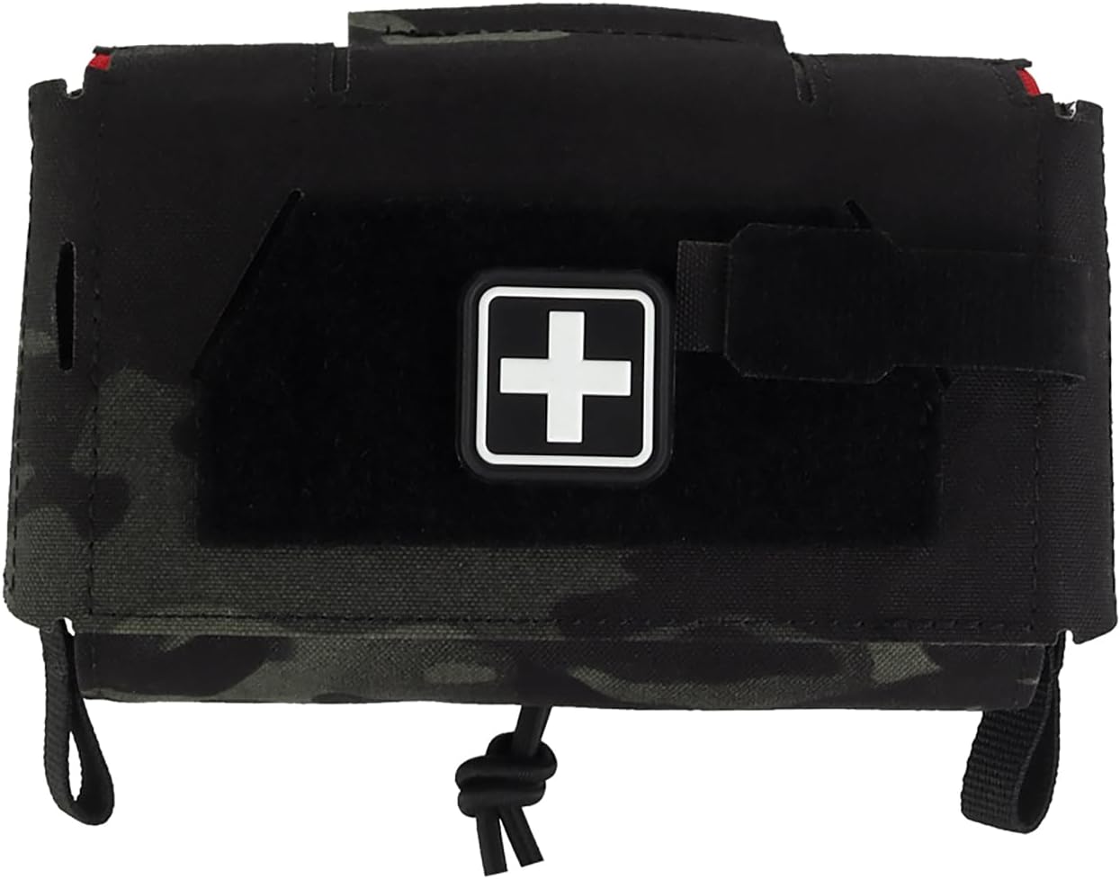 Tactical First Aid Pouch Split Design Empty IFAK Medical Bag EMT Tool Trauma Pouch for Outdoor Duty Belt Molle Vest Hunting
