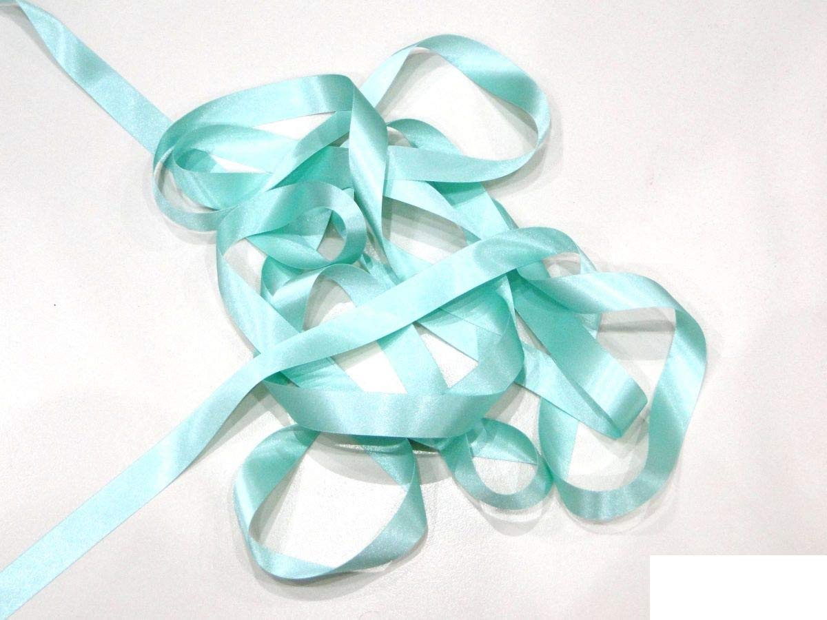Aqua 25mm Satin Ribbon Double Sided Berisfords 3501 (3 Meters)