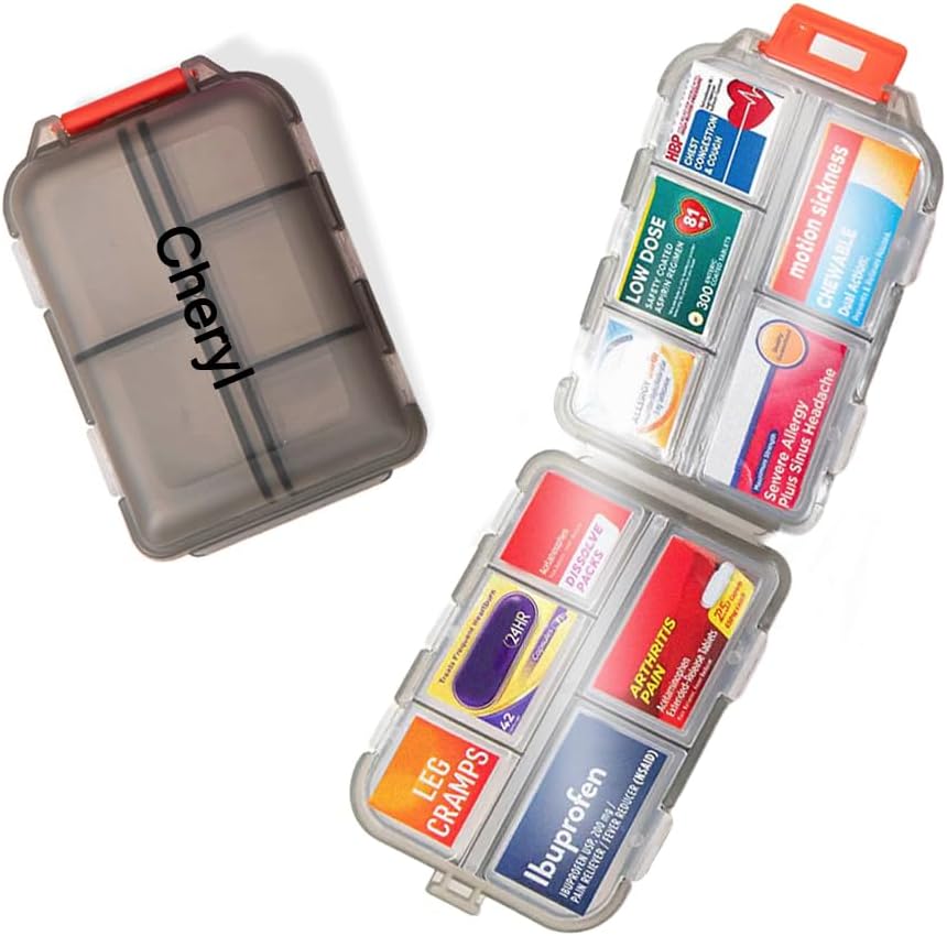 DIY Pocket Pharmacy with Medicine Labels Travel Daily Pill