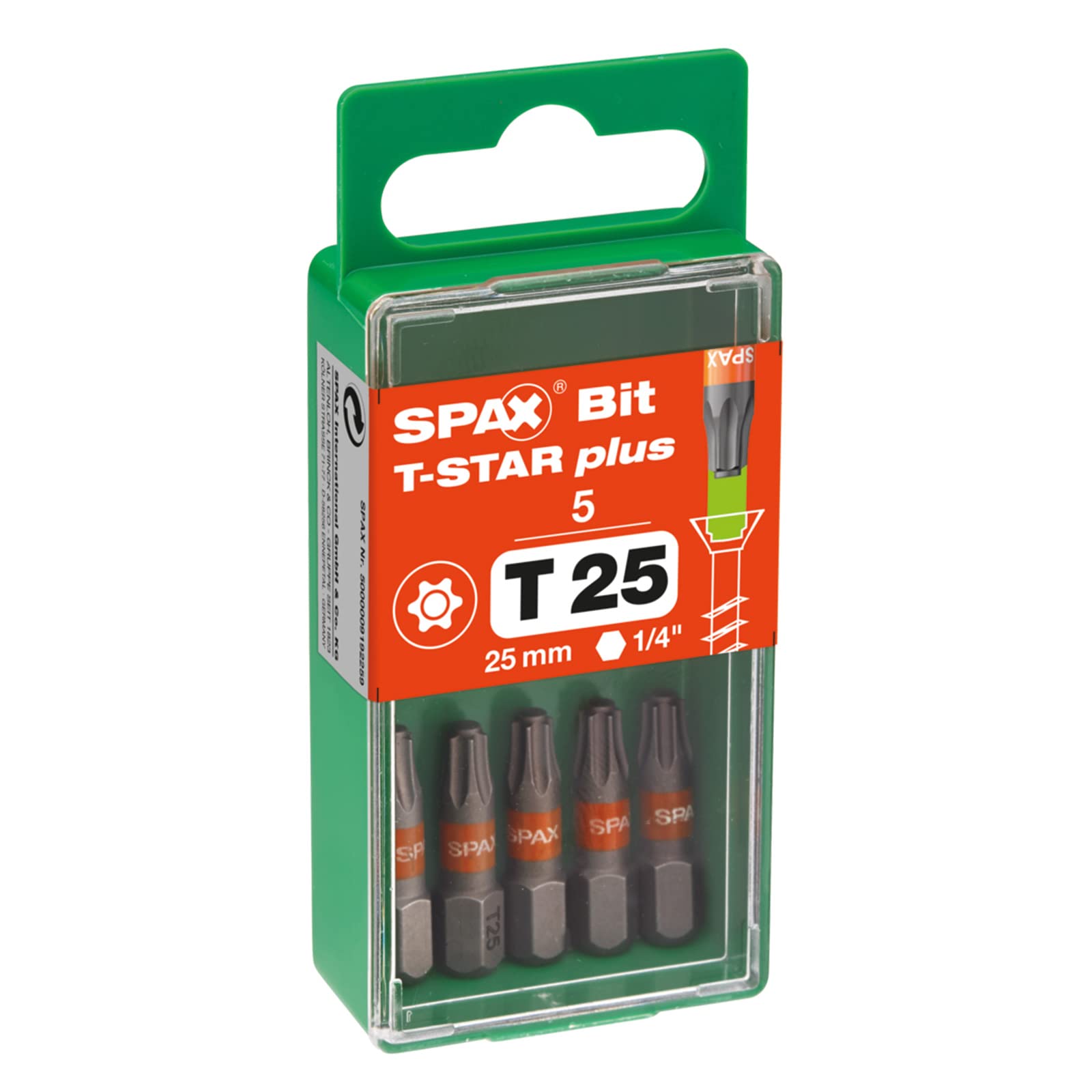 Spax 5000009182259 - Cacciaviti Punta, Confezione da 5