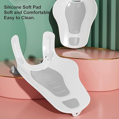 Miniatura 4 de Clean Rinse - Traje de baño de lavabo semicircular para bebé, plegable, lavado de glúteos, ergonómico, portátil, para recién nacido (gris)