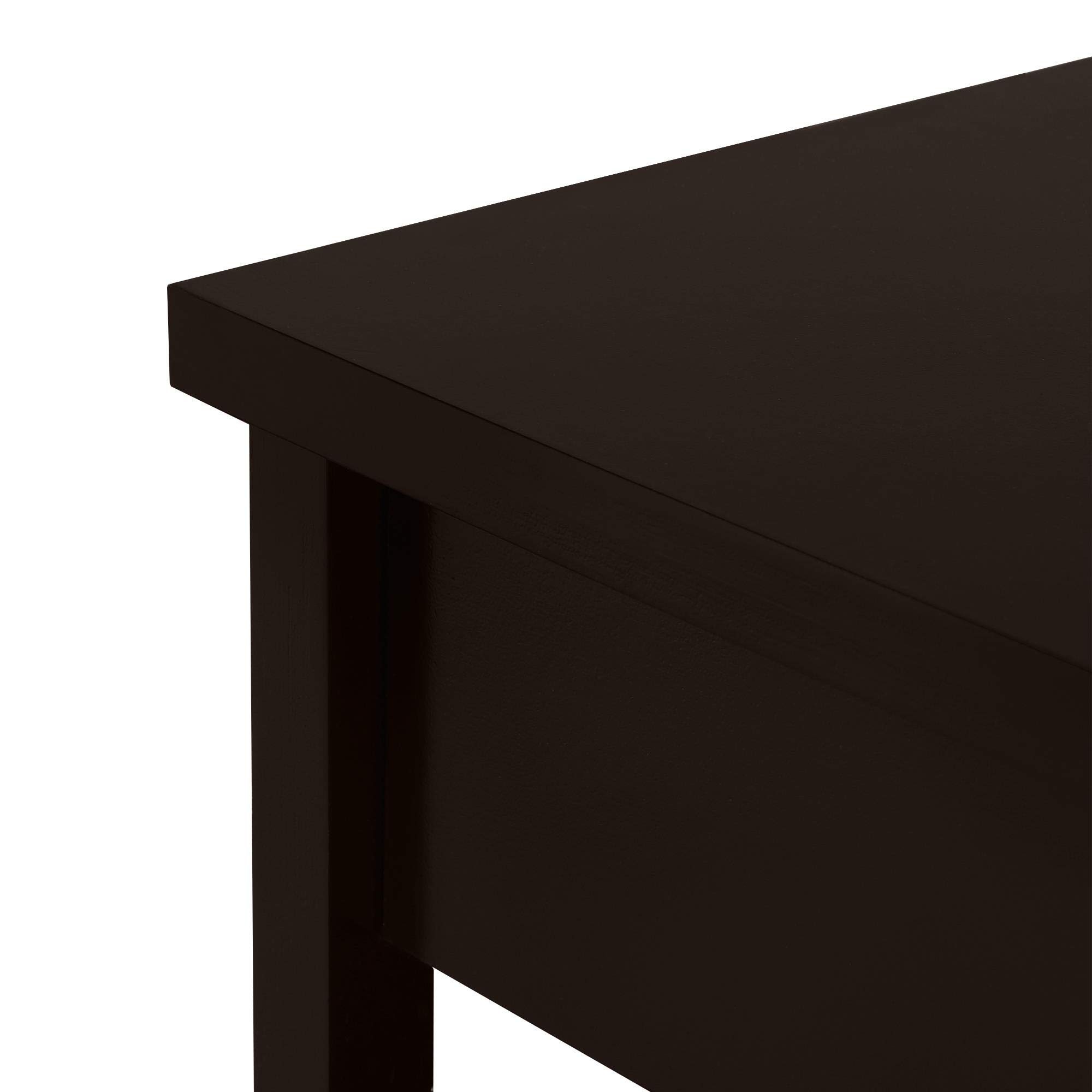 Yaheetech End Table Sofa Side Table with 1 Drawer and Double Shelves