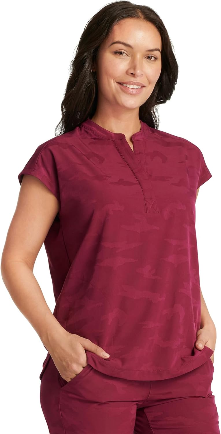 Healing Hands Scrub Top for Women Modern Fit Tee with 2 Pockets, Moisture Wicking, 360° Stretch and Quick Dry Fabric 2352 - Image 5