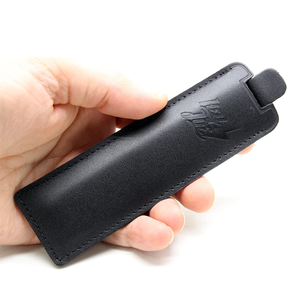 HEY JOE! - Deluxe Comb Leather Case | Męski grzebień kieszonkowy z etui ze skóry naturalnej