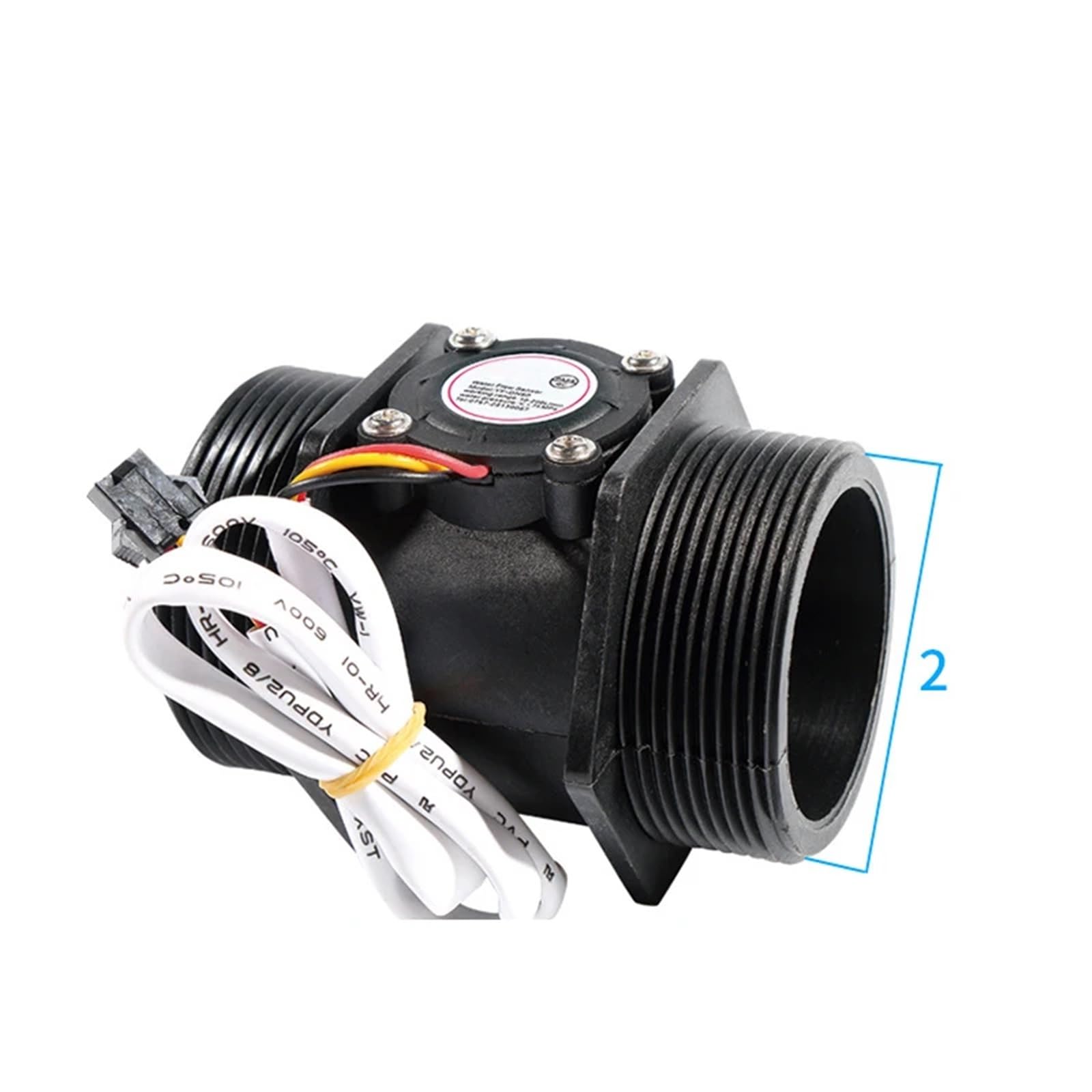 Sensor de flujo de agua de 1-1/4", 1-1/2" y 2" de diámetro, interruptor medidor de flujo de líquido for control de agua(1-1/4")