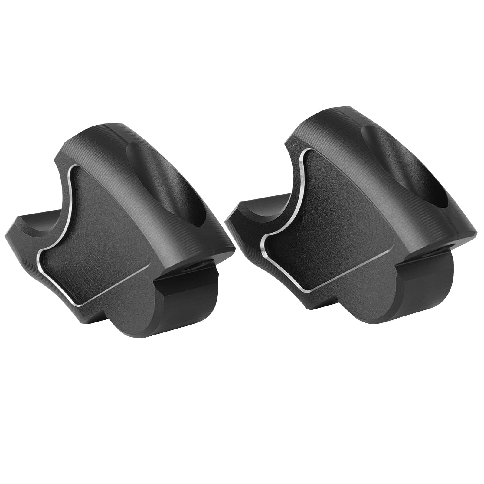 Riser per manubrio moto 45 mm in alluminio per Honda Rebel 1100 500 300 250 CMX 1100 CMX 500 CMX 300 CMX 250 2017-2025 (nero)
