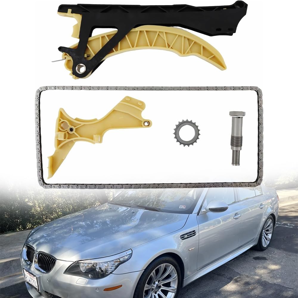 11311439854 Timing Chain Kit for N46/N42 Engine, Timing Chain Pulley Bolt Kit Compatible with BMW N46 N42 118 120 318 320 520 X1 X3 1/3/5/X1/X3/Z4 Series for 11317512520 11317505608