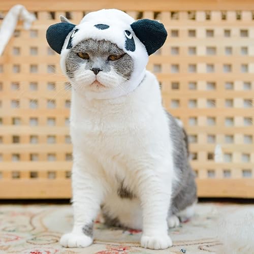 Miniatura 10 de Gorro de felpa para mascotas, disfraz de perro a la moda, sombrero de punto compatible con ovejas de Navidad, talla L