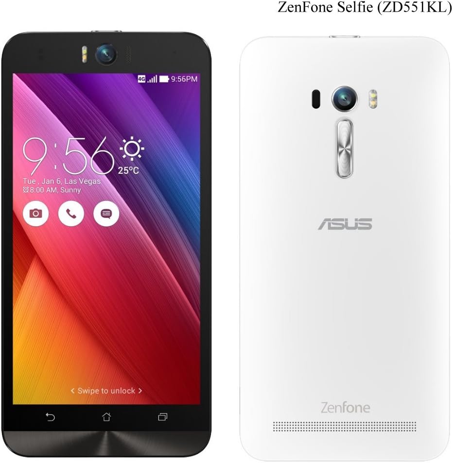 Asus ZenFone Selfie ZD551KL 32GB White, 5.5", 3GB RAM, Unlocked International Model, No Warranty