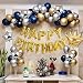MMTX Fiesta cumpleaños Azul Plata y Oro Globos para adultos Hombres Amigos...