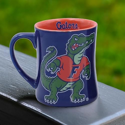 Vista 31 de Taza de cerámica con relieve (3D) de 16 onzas (Alabama), incluye una taza