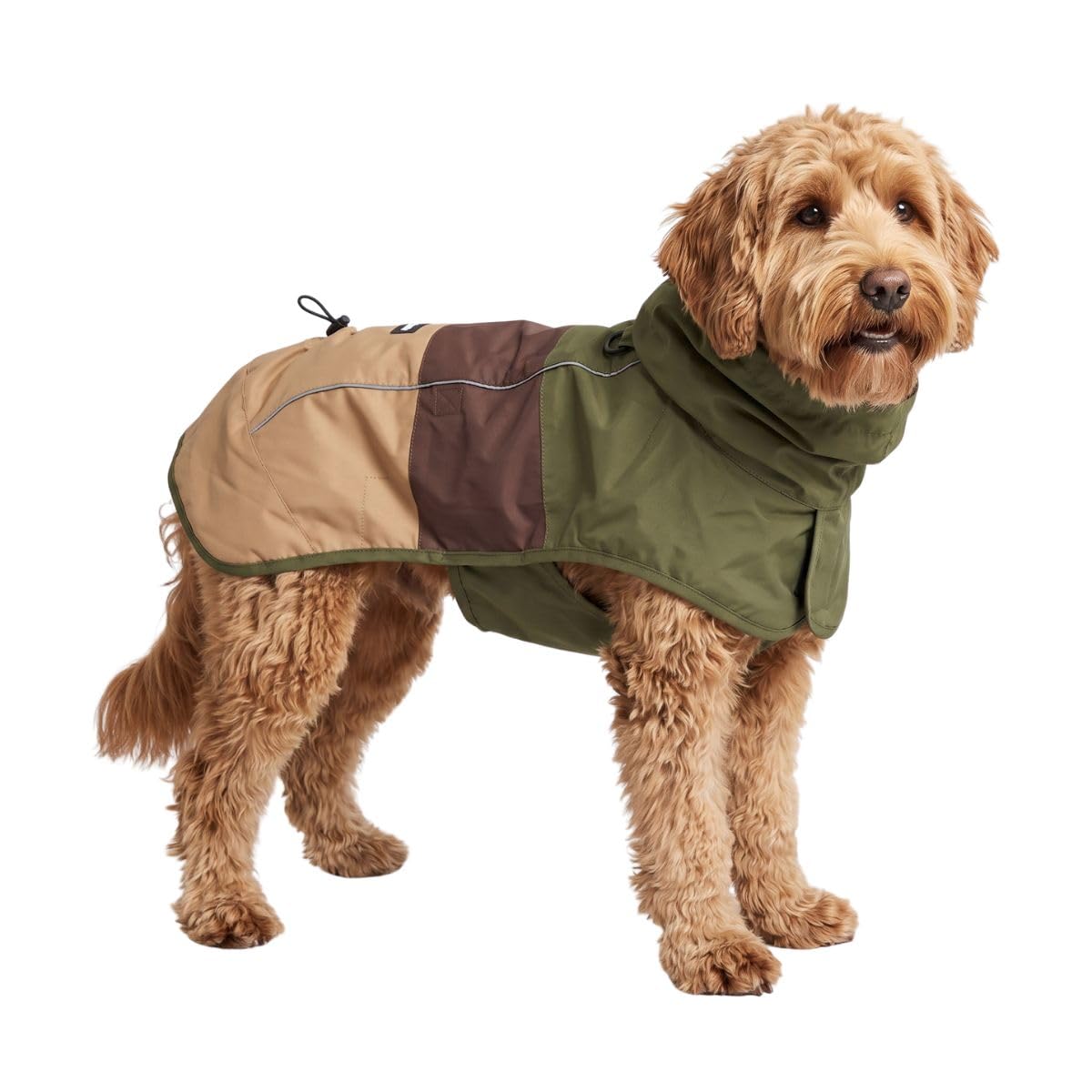Spark Paws Dog Raincoat - Waterproof Rain Jacket w/Hood, Full Coverage