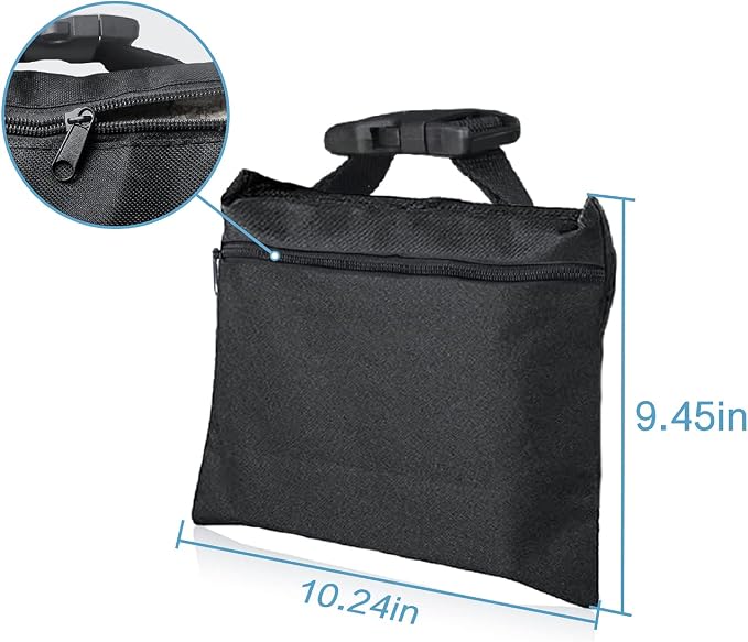 2 Packs Bolsas de Contrapeso de Alta Resistencia con Correas miniatura 4