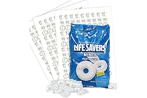 Personalized Botanical Wedding Mints Favors (Approx 320 mints)