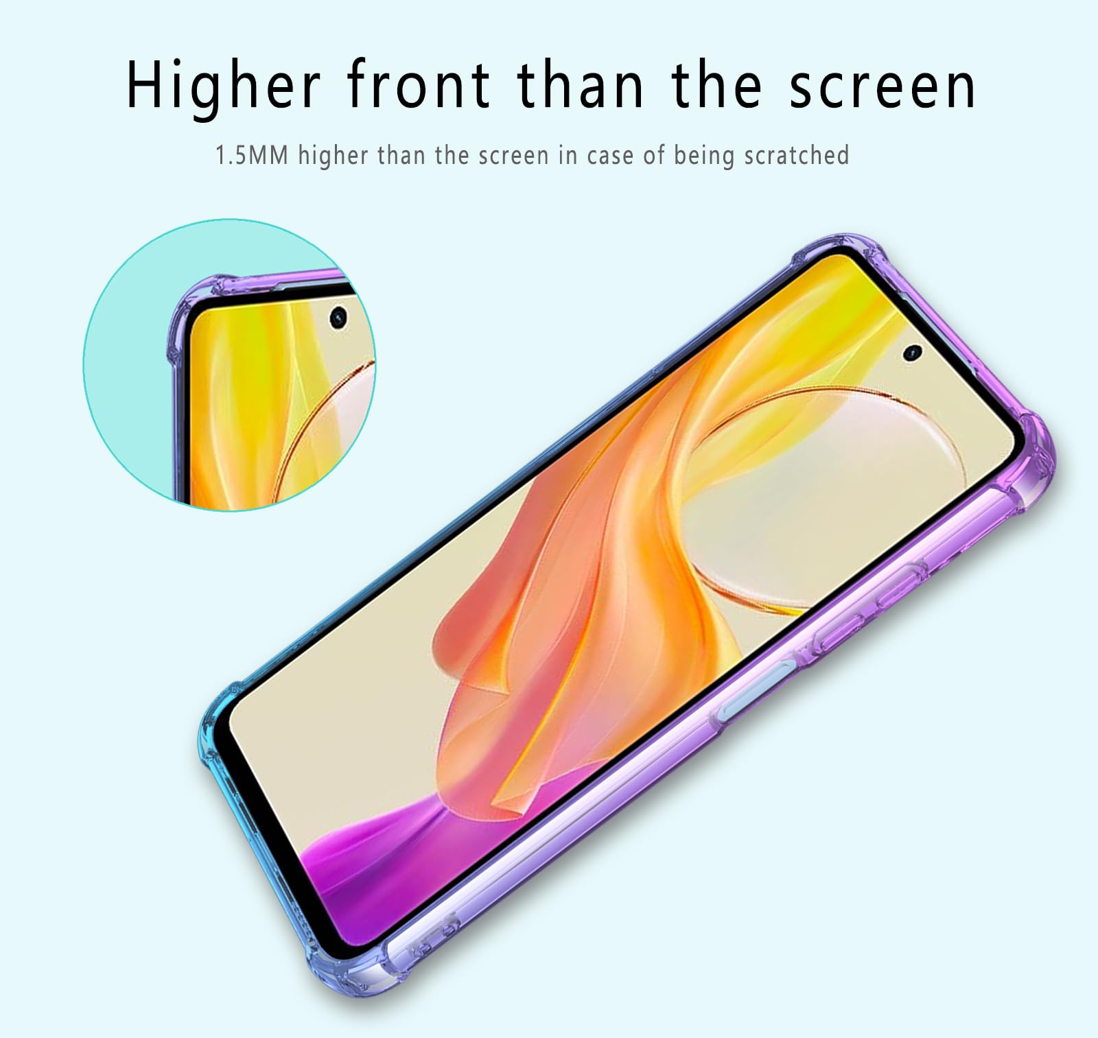 SEAHAI Cover per Vivo Y36 4G, Custodia Protettiva Ultra Sottile