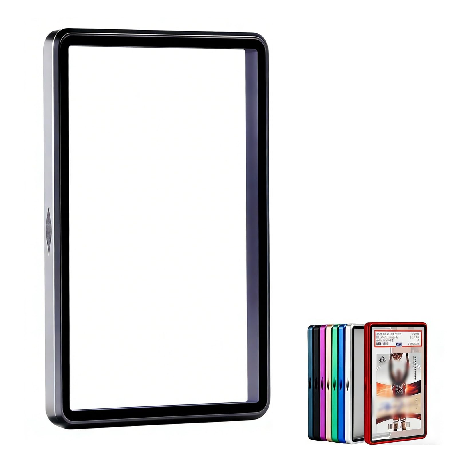 Premium Graded Trading Card Protector for Pokémon-35pt PSA & CGC Slab Bumper Guard,UV & Scratch Resistant & Magnetic Closure | Aluminum Frame Card Storage Holders for Sports & Gaming (Gray)