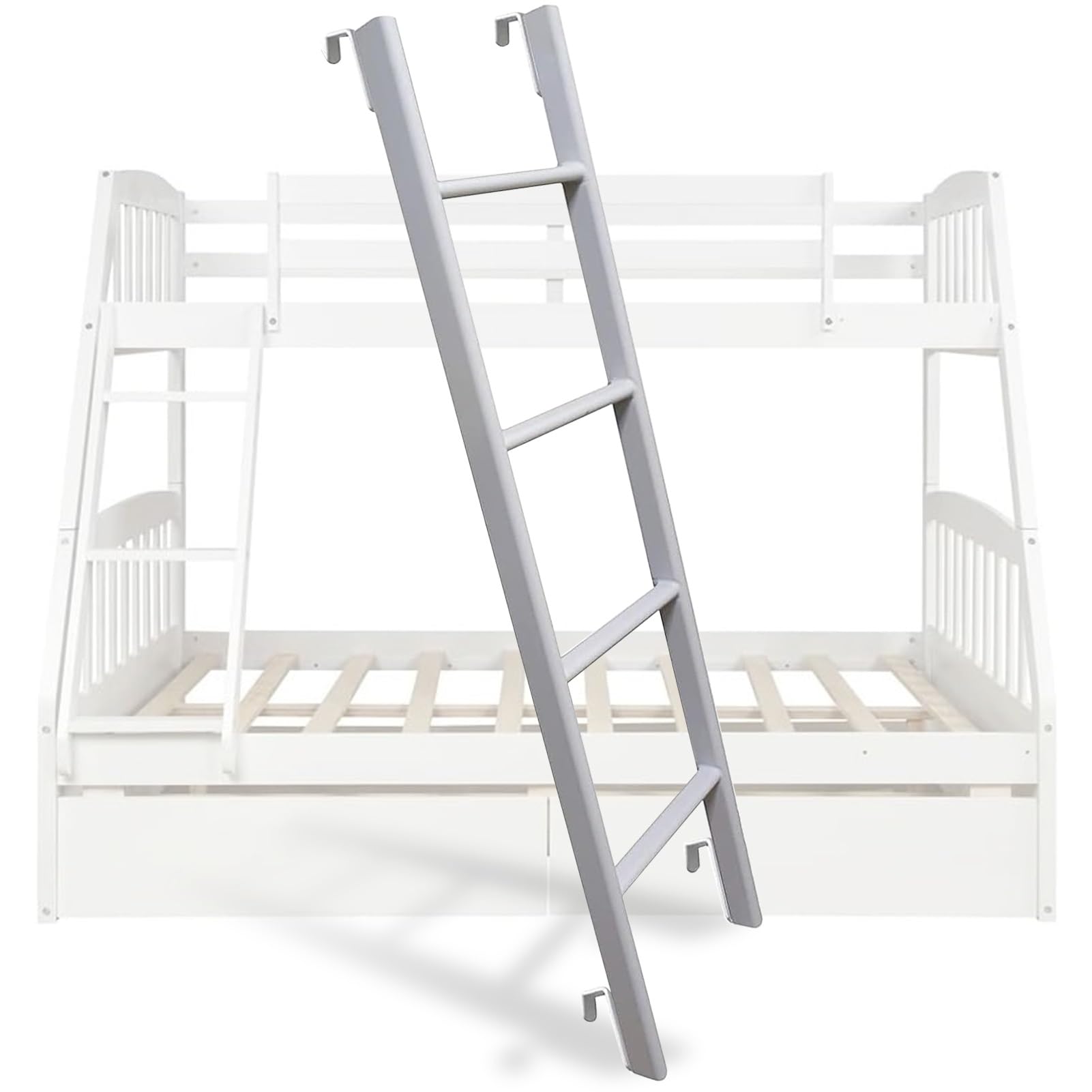 Escalera para litera de metal ajustable: el repuesto seguro para camas de 45"