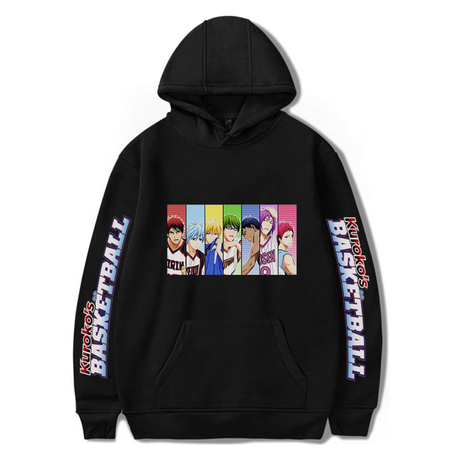 Anime Unisex Kuroko’s Basketball Long Sleeve Hoodie Seirin Pullover Sweatshirts