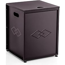 Garvee Propane Metal Tank Cover Table 16-inch for Gas Fire Pits, Hides Any Standard 20lb Propane Tanks, Hideaway Table with Side Handles