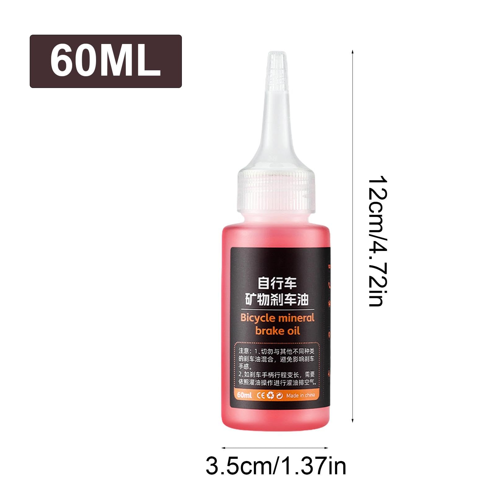 Huile de frein minérale haute performance pour vélo - 120ml/4oz - Idéale pour les systèmes de freins hydrauliques Shimano et Tektro, liquide de frein pour freins à disque hydrauliques de VTT/vélo de Huile de frein minérale haute performance pour vélo - 120ml/4oz - Idéale pour les systèmes de freins hydrauliques Shimano et Tektro, liquide de frein pour freins à disque hydrauliques de VTT/vélo de