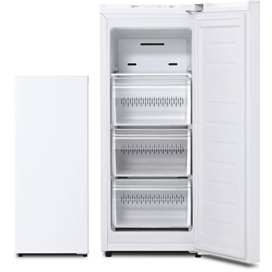 Amazon | [山善] 冷凍庫 スリム 右開き 70L YF-SFU70(W