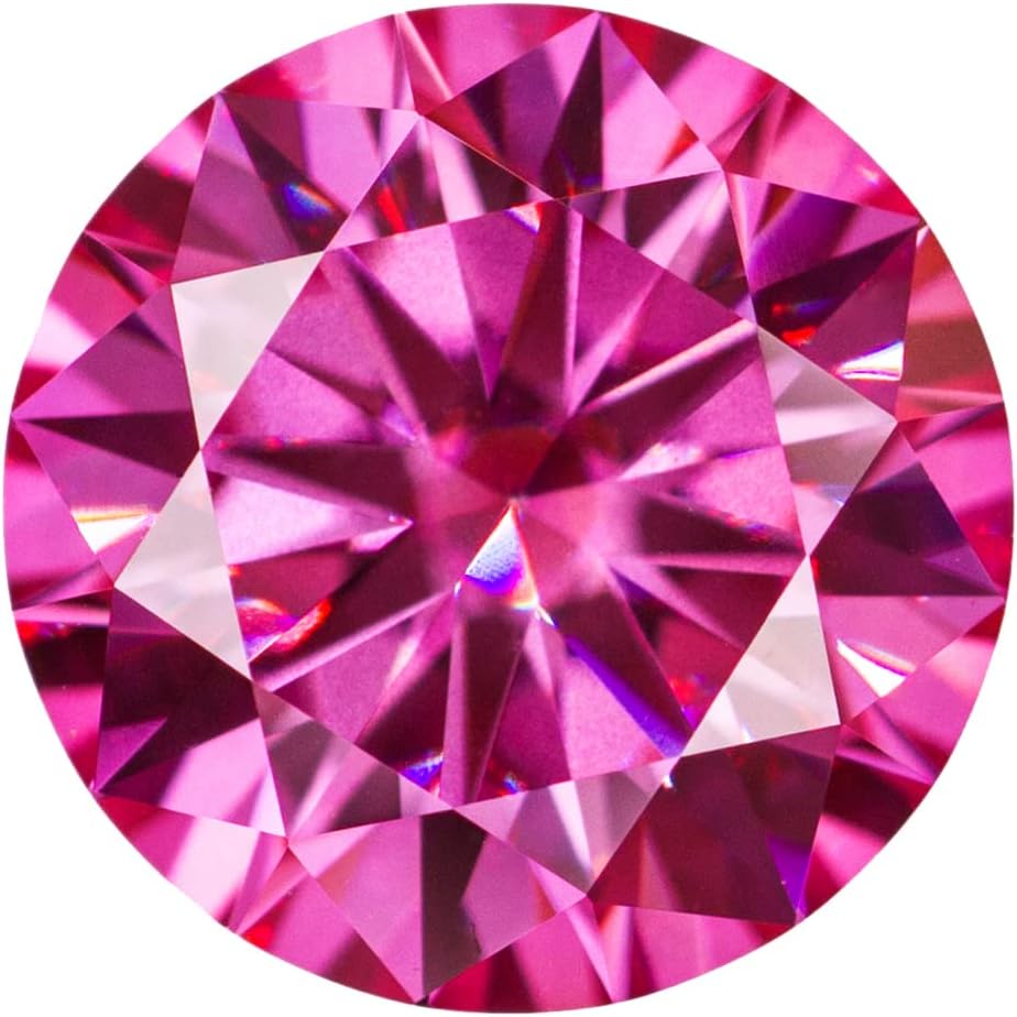 Pink Moissanite VVS1 Round Brilliant Cut Gemstone Ghana Ubuy