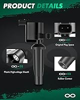 Vista 3 de SCITOO Paquete de Bobina de 10 Bobinas de Encendido, para Mercury Mariner 2.3L 2005-2008, para Mazda 6 2.3L 2005, para Ford Escape 2.3L 2005-2008