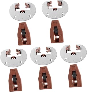 MAGICLULU 5 Juegos Kit de diapositivas de cajón tapones vestidor rieles diapositivas del cajón de montaje inferior tope de correderas de cajón kit de diapositivas de cajones el plastico