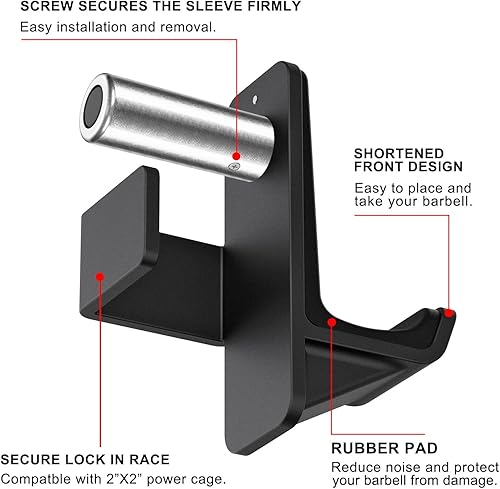 Miniatura 2 de Kipika Accesorio para minas terrestres en fila en T Plataforma de fila resistente con giratorio Adecuado para barras estándar y olímpicas Ideal