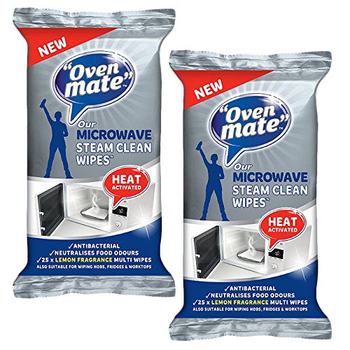 Oven Mate Antibacterial Kitchen Microwave Cleaning Wipes (Pack of 50)