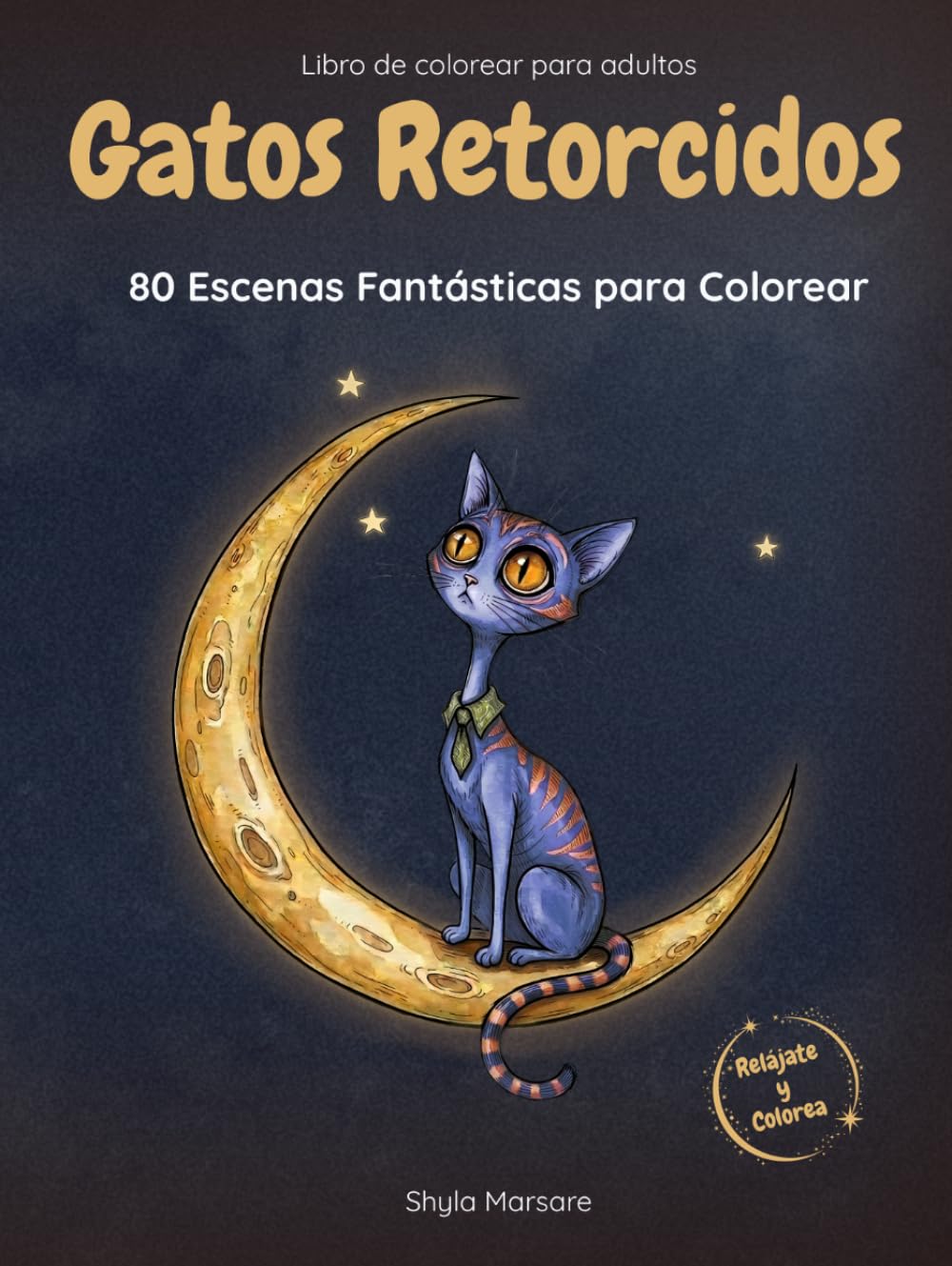 Gatos Retorcidos: 80 gatos retorcidos y divertidos para colorear – Libro para adultos relajante y creativo