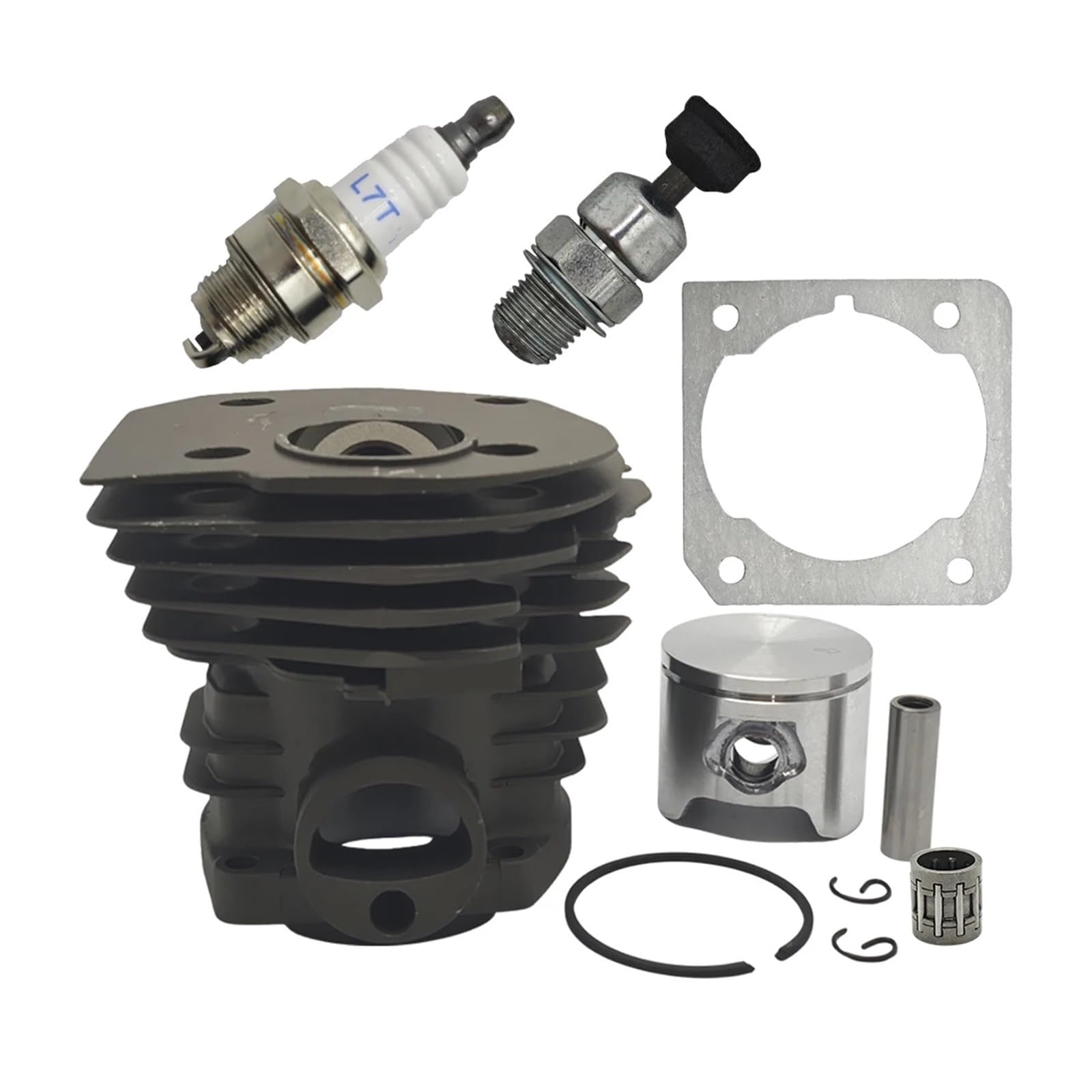 Kit cylindre piston 44 mm pour réparer une tronçonneuse serrée