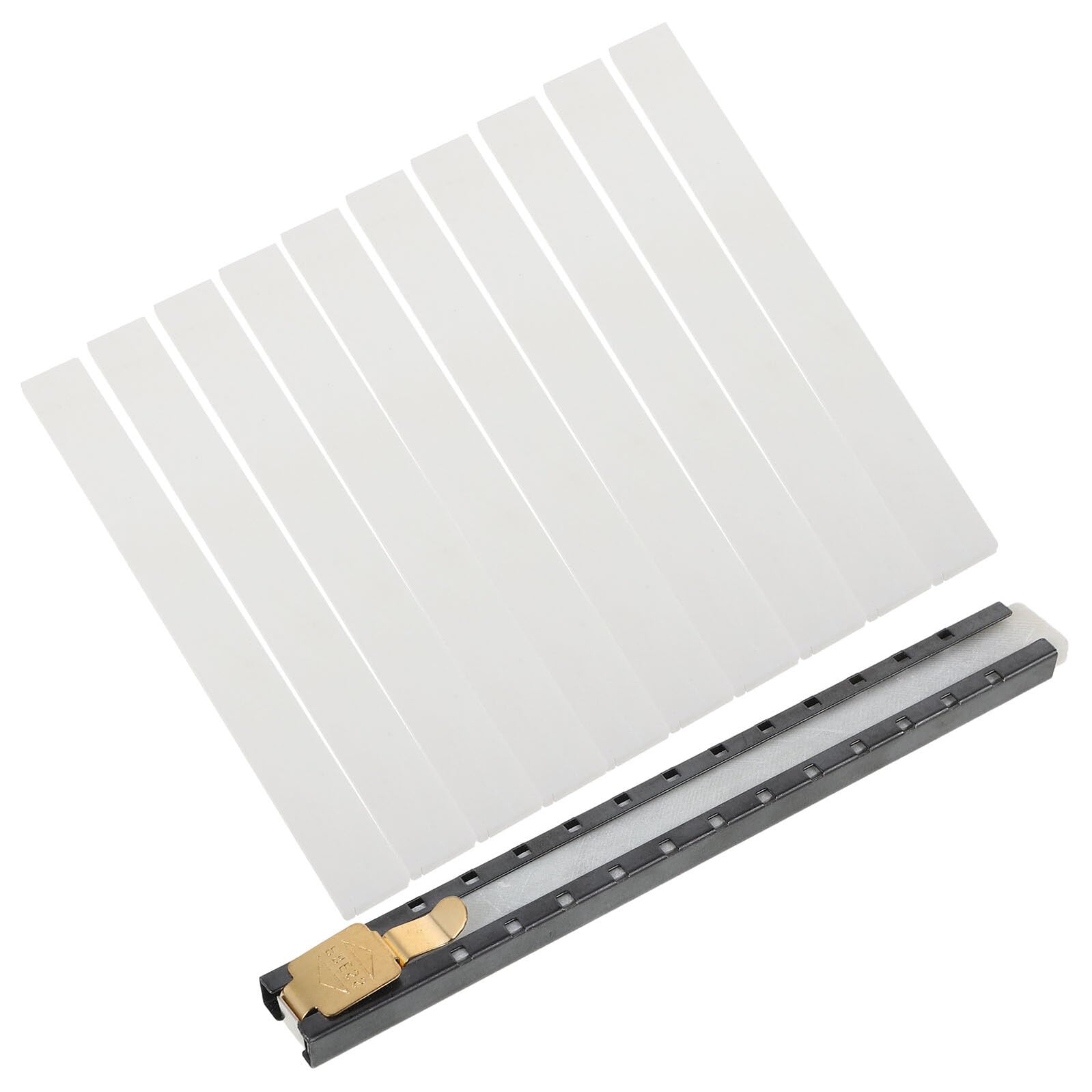 Gatuida Soporte para Marcador de Esteatita Plano para Soldadura, Lápiz Marcador de Alta Temperatura con 20 Recambios, Herramienta Industrial para Marcar Metal en Construcción y