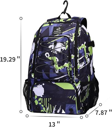 Miniatura 3 de wpole Bolsa para bate de béisbol y sóftbol para jóvenes  Adultos, mochila de equipo de béisbol con compartimento para zapatos, gancho para cerca,