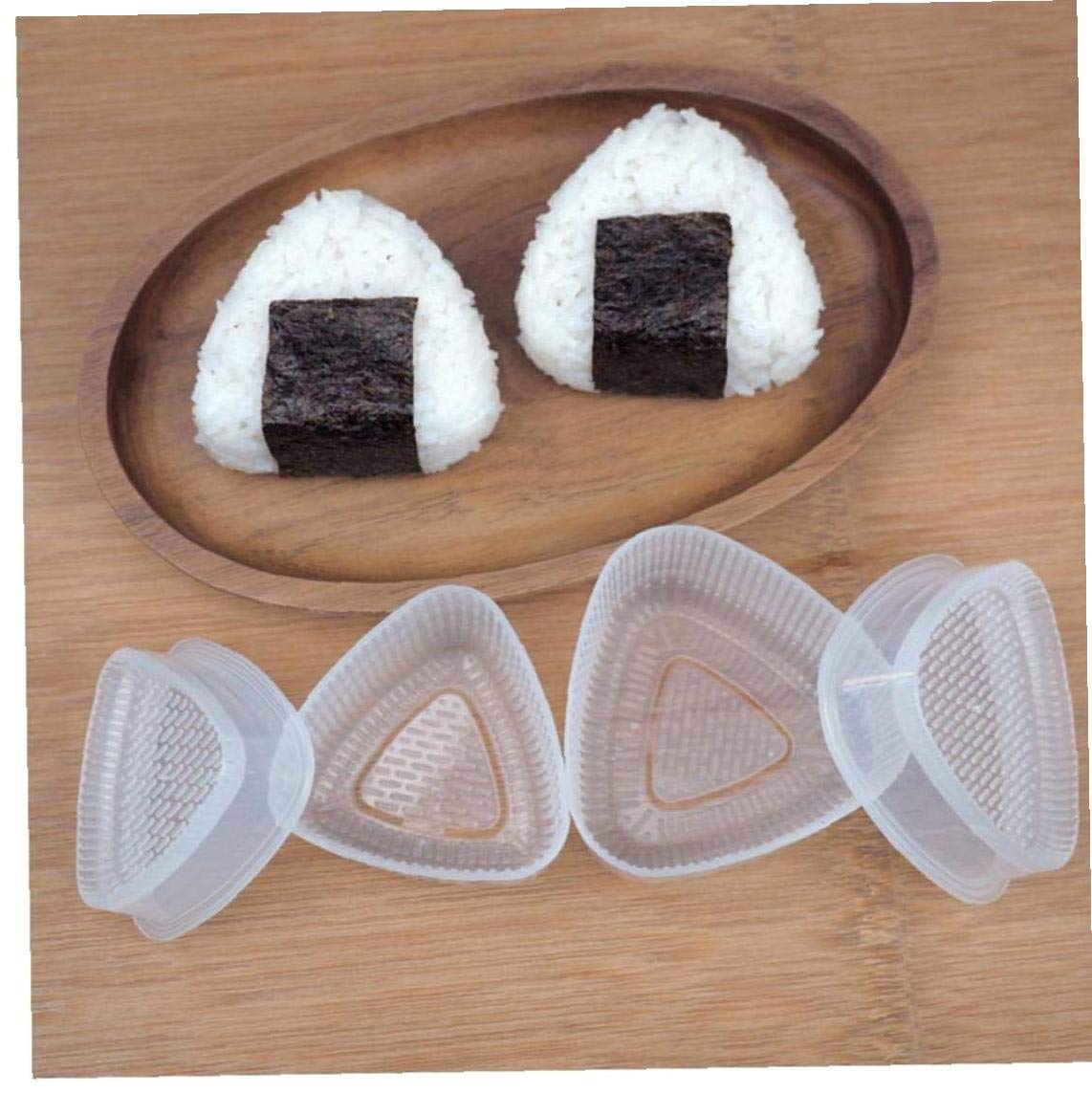 Casecover Multicolor 2 Pair Rice Ball Maker Mold Bento Sushi Mold Food Press Triangular Form Onigiri Decorating Mould Accessories