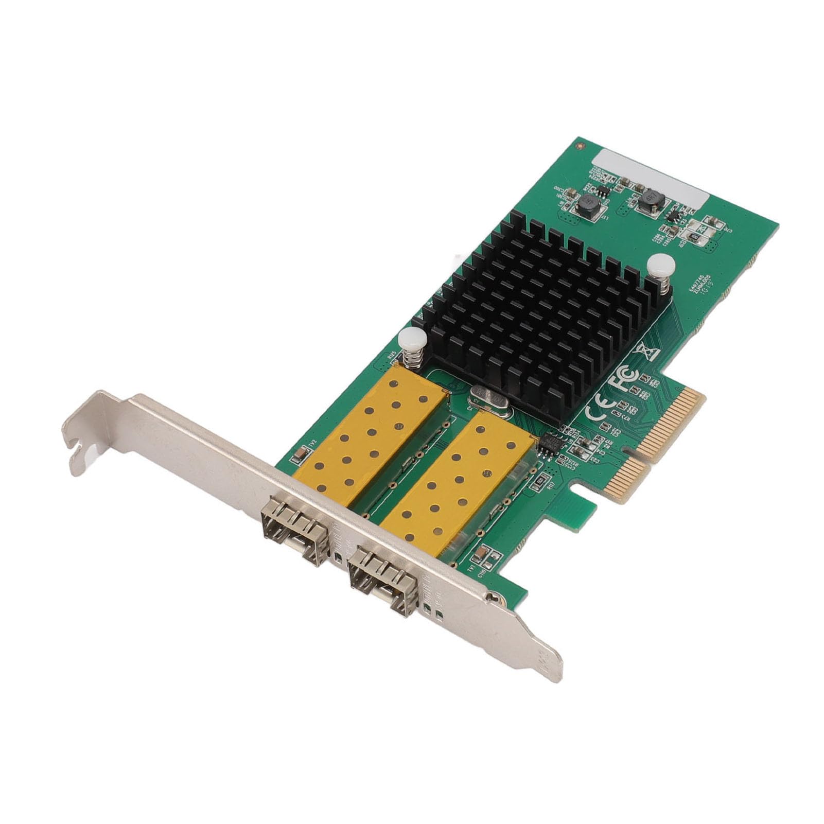 Scheda di Rete Gigabit PCIe X4, Adattatore di Rete PCIe a Doppia Porta con Chip 82576, Adattatore di Rete Gigabit Ethernet, Efficiente Dissipazione del Calore