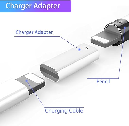 Miniatura 4 de Adaptador de cargador compatible con Apple Pencil de 1ª generación, conector de carga hembra a hembra para iPad Pen 1ª generación, paquete de 2
