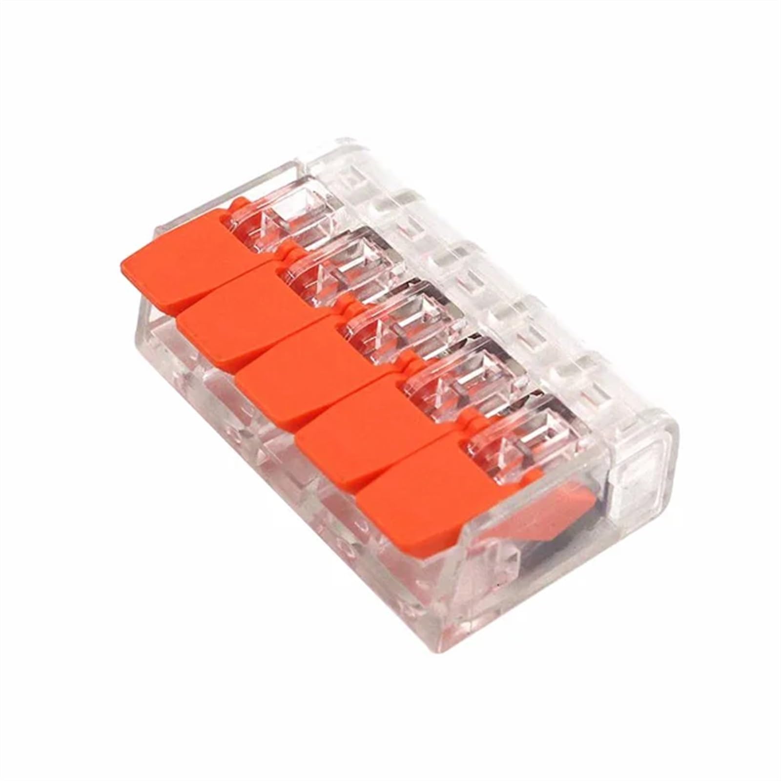 Złącze przewodu kabel elektryczny taśmy LED konektory mini klatka sprężyna uniwersalne kompaktowe przewody szybkiego okablowania zacisk wtykowy (niebieski, 100 szt.)