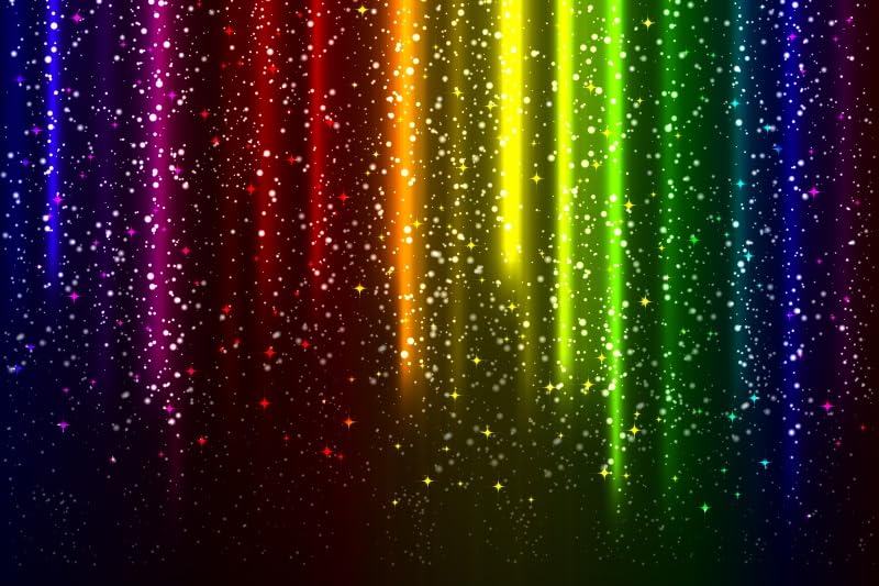 Pnylzzyxh Glow Backdrop Decorations Glow in The Dark Party Supplies Neon Party Decorations 8x6ft Colorful Rainbow Backdrop Photography Background LGBT