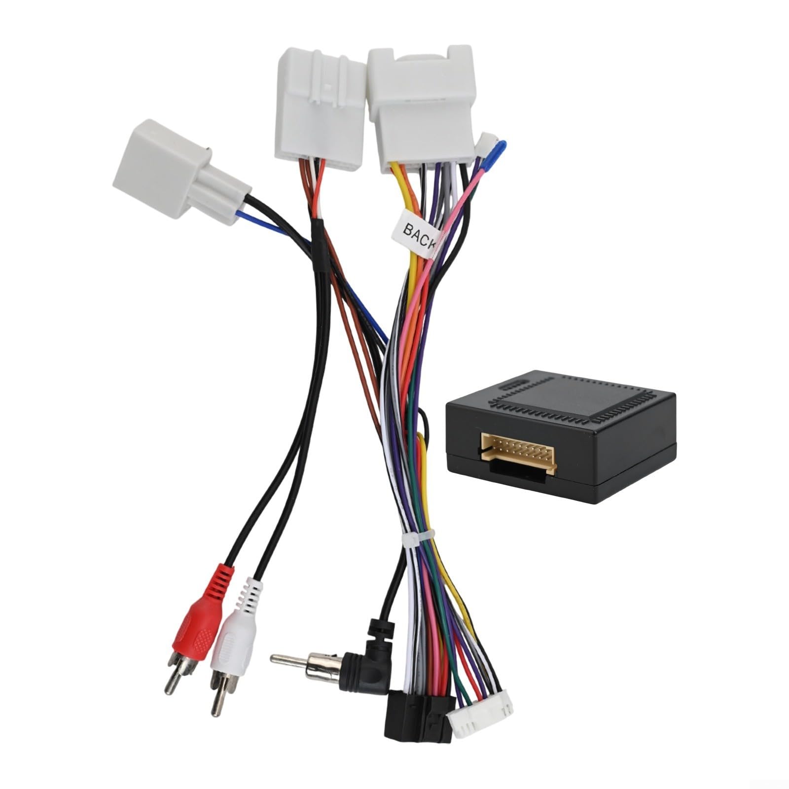 Adaptador de arnés de alimentación de audio para radio de coche para Android + caja Canbus para Toyota, cables ISO, telares, conector de radio